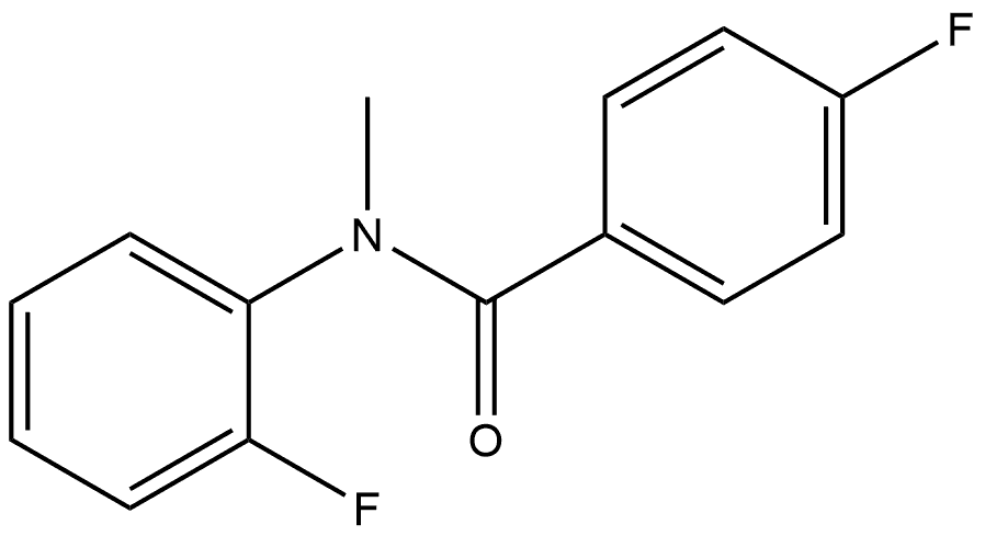 4-Fluoro-N-(2-fluorophenyl)-N-methylbenzamide Structure