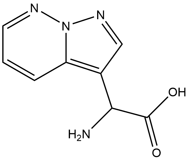 2-amino-2-{pyrazolo[1,5-b]pyridazin-3-yl}acetic acid 구조식 이미지