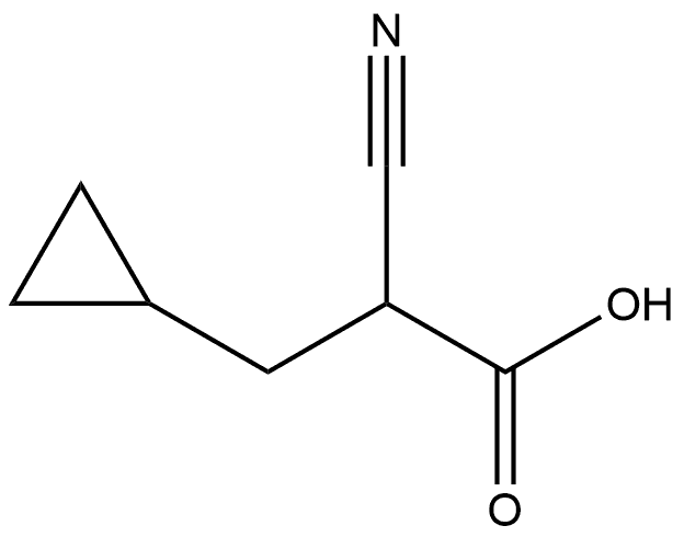 Cyclopropanepropanoic acid, α-cyano- 구조식 이미지