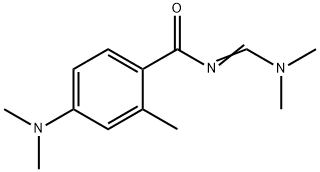 Benzamide, 4-(dimethylamino)-N-[(dimethylamino)methylene]-2-methyl- 구조식 이미지