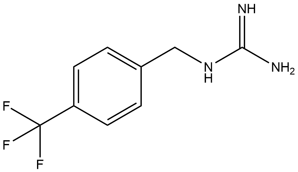1-[4-(Trifluoromethyl)benzyl]guanidine Structure