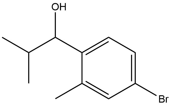 1-(4-bromo-2-methylphenyl)-2-methylpropan-1-ol Structure