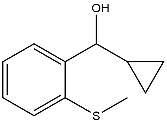 α-Cyclopropyl-2-(methylthio)benzenemethanol Structure