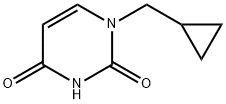 2,4(1H,3H)-Pyrimidinedione, 1-(cyclopropylmethyl)- 구조식 이미지