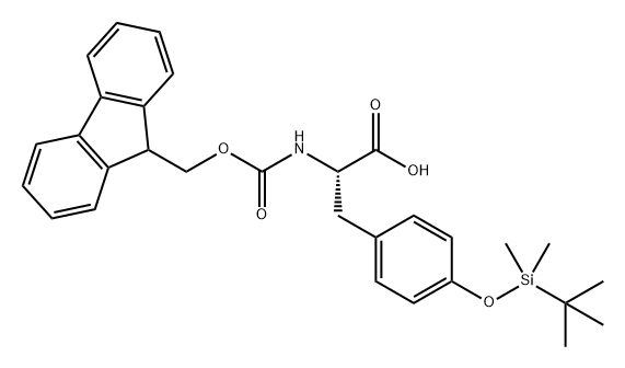 L-Tyrosine, O-[(1,1-dimethylethyl)dimethylsilyl]-N-[(9H-fluoren-9-ylmethoxy)carbonyl]- Structure