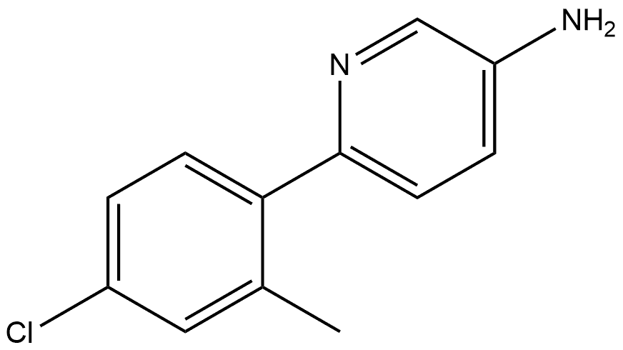 6-(4-Chloro-2-methylphenyl)-3-pyridinamine Structure