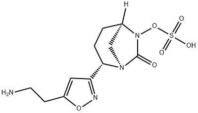 (1R,2S,5R)-2-[5-(2-Aminoethyl)-3-isoxazolyl]-7-oxo-1,6-di Structure