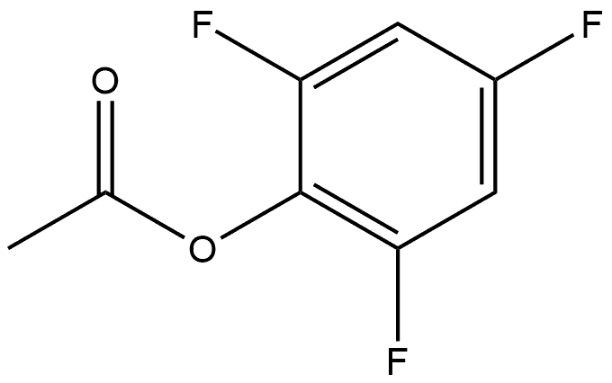 Phenol, 2,4,6-trifluoro-, 1-acetate Structure