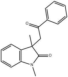 1,3-Dimethyl-3-(2-oxo-2-phenylethyl)indolin-2-one Structure