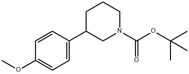 tert-butyl 3-(4-methoxyphenyl)piperidine-1-carboxylate Structure