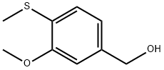 Benzenemethanol, 3-methoxy-4-(methylthio)- Structure