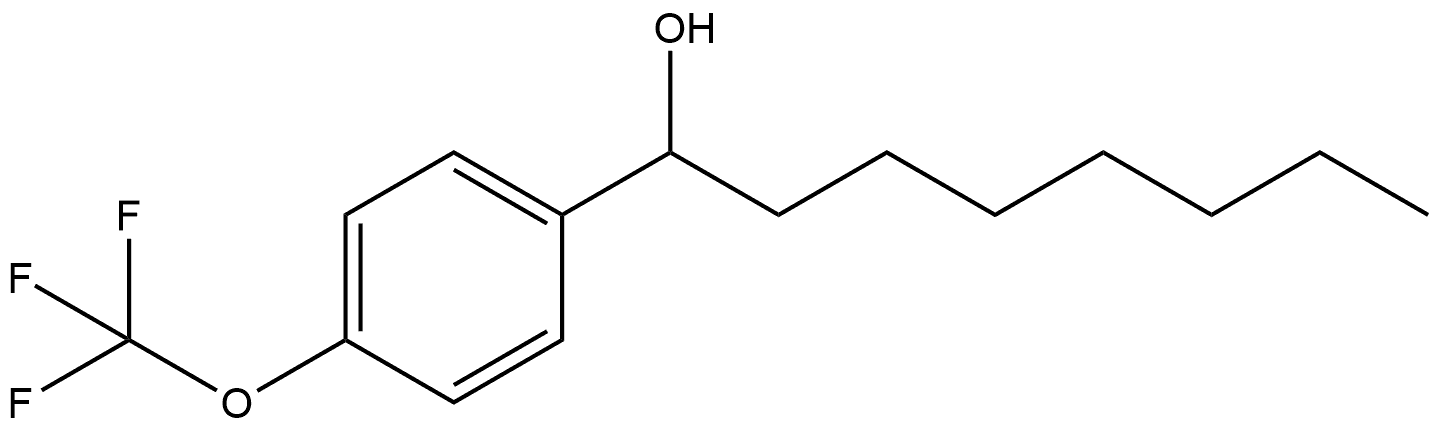 α-Heptyl-4-(trifluoromethoxy)benzenemethanol Structure