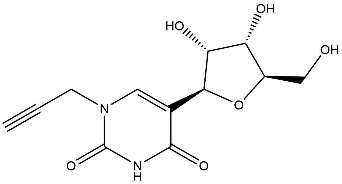 N1-Propargyl pseudouridine 구조식 이미지