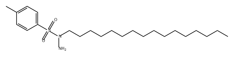 Benzenesulfonic acid, 4-methyl-, 1-hexadecylhydrazide Structure