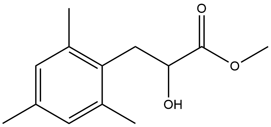 Methyl 2-Hydroxy-3-mesitylpropanoate 구조식 이미지