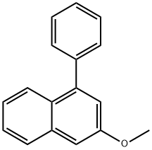 Naphthalene, 3-methoxy-1-phenyl- Structure