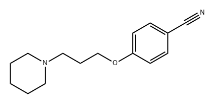 Benzonitrile, 4-[3-(1-piperidinyl)propoxy]- 구조식 이미지