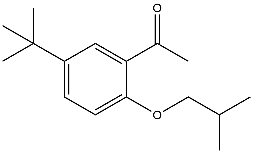 1-[5-(1,1-Dimethylethyl)-2-(2-methylpropoxy)phenyl]ethanone Structure