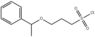 1-Propanesulfonyl chloride, 3-(1-phenylethoxy)- Structure