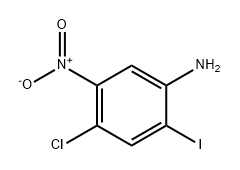Benzenamine, 4-chloro-2-iodo-5-nitro- Structure