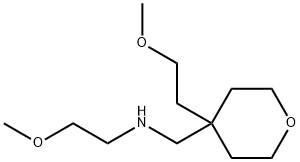 2H-Pyran-4-methanamine, tetrahydro-N,4-bis(2-methoxyethyl)- Structure