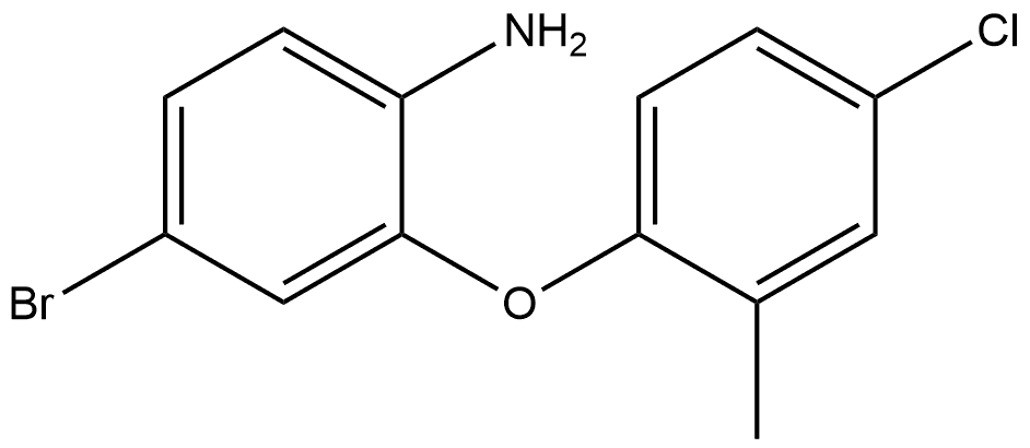 4-Bromo-2-(4-chloro-2-methylphenoxy)benzenamine Structure