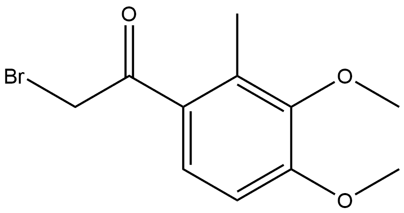 2-Bromo-1-(3,4-dimethoxy-2-methylphenyl)ethanone Structure