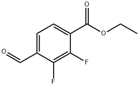 Benzoic acid, 2,3-difluoro-4-formyl-, ethyl ester Structure