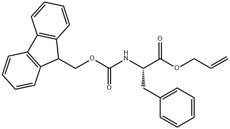 L-Phenylalanine, N-[(9H-fluoren-9-ylmethoxy)carbonyl]-, 2-propen-1-yl ester Structure