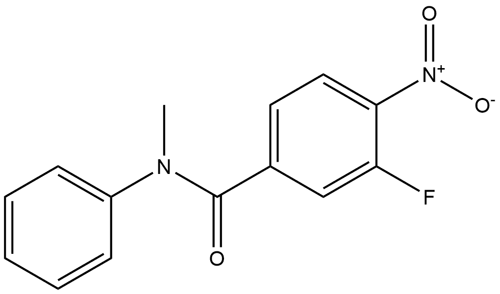 3-fluoro-N-methyl-4-nitro-N-phenylbenzamide Structure