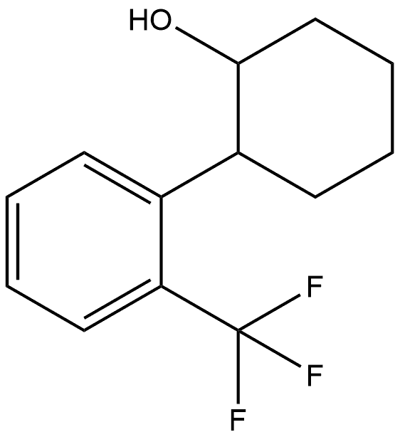 2-[2-(Trifluoromethyl)phenyl]cyclohexanol Structure