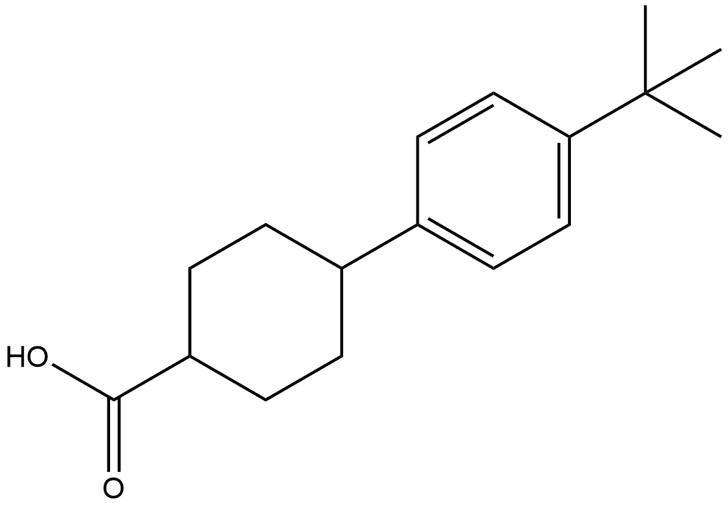 4-[4-(1,1-Dimethylethyl)phenyl]cyclohexanecarboxylic acid Structure