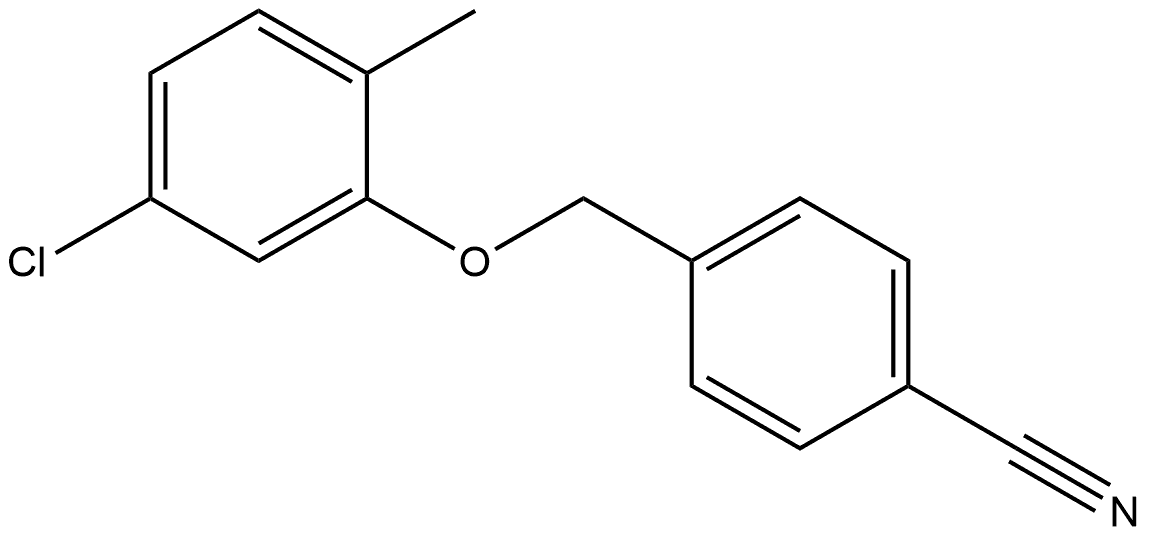 4-[(5-Chloro-2-methylphenoxy)methyl]benzonitrile Structure