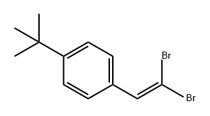 Benzene, 1-(2,2-dibromoethenyl)-4-(1,1-dimethylethyl)- 구조식 이미지