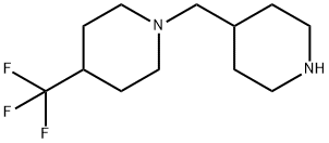 1-(Piperidin-4-ylmethyl)-4-(trifluoromethyl)piperidine Structure