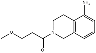 1-Propanone, 1-(5-amino-3,4-dihydro-2(1H)-isoquinolinyl)-3-methoxy- Structure