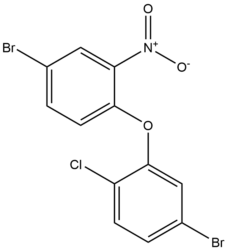 4-bromo-1-(5-bromo-2-chlorophenoxy)-2-nitrobenzene Structure