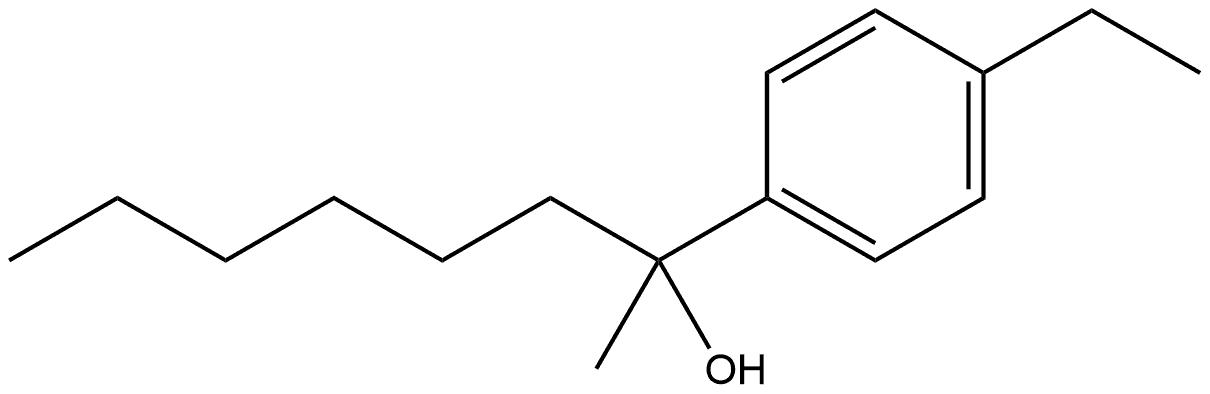 4-Ethyl-α-hexyl-α-methylbenzenemethanol Structure