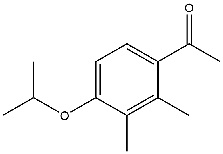 1-[2,3-Dimethyl-4-(1-methylethoxy)phenyl]ethanone Structure