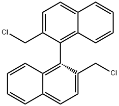 1,1'-Binaphthalene, 2,2'-bis(chloromethyl)-, (1R)- Structure