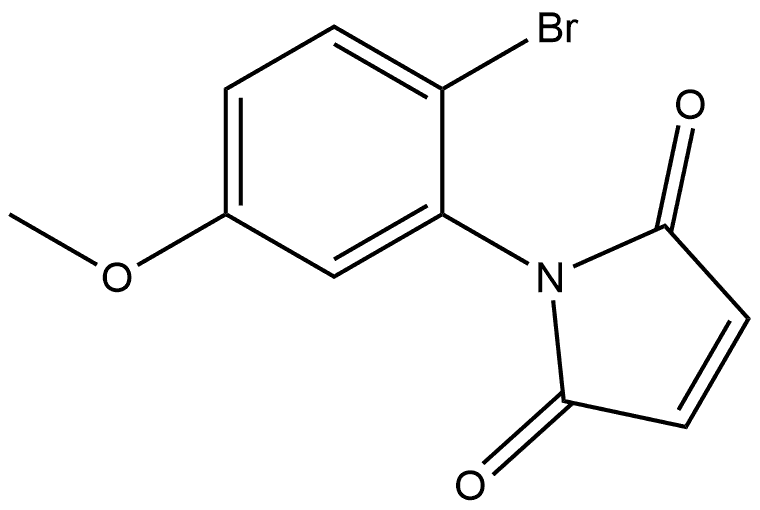 1-(2-Bromo-5-methoxyphenyl)-1H-pyrrole-2,5-dione 구조식 이미지