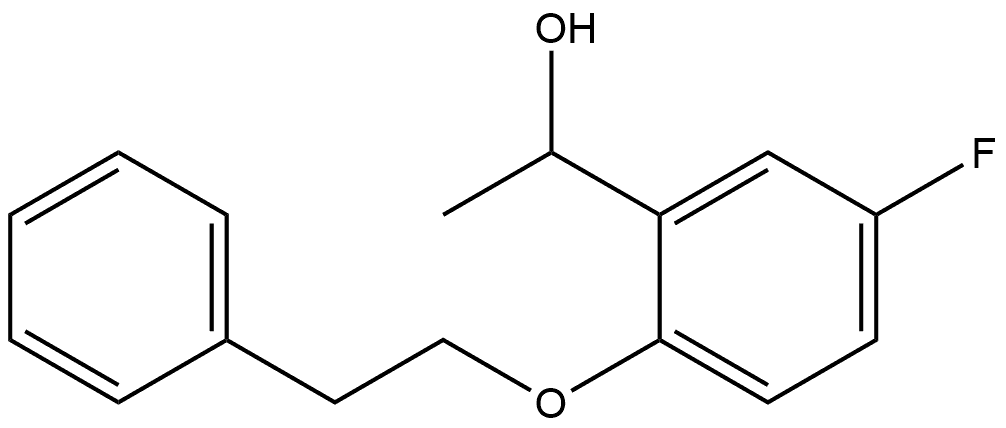 5-Fluoro-α-methyl-2-(2-phenylethoxy)benzenemethanol Structure