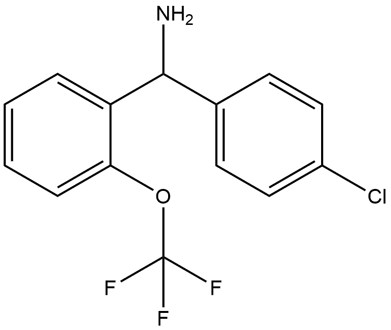 (4-chlorophenyl)[2-(trifluoromethoxy)phenyl]methanamine Structure