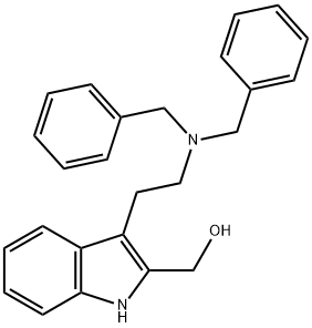 1H-Indole-2-methanol, 3-[2-[bis(phenylmethyl)amino]ethyl]- Structure