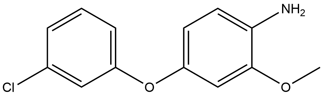 4-(3-chlorophenoxy)-2-methoxyaniline Structure