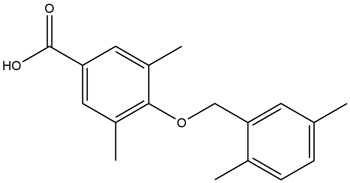 4-[(2,5-Dimethylphenyl)methoxy]-3,5-dimethylbenzoic acid Structure