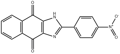 1H-Naphth[2,3-d]imidazole-4,9-dione, 2-(4-nitrophenyl)- 구조식 이미지