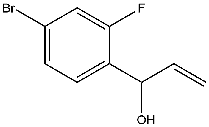 4-Bromo-α-ethenyl-2-fluorobenzenemethanol Structure