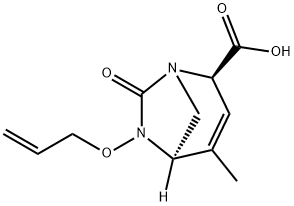 (2R,5R)-4-Methyl-7-oxo-6-(2-propen-1-yloxy)-
1,6-diazabicyclo[3.2.1]oct-3-ene-2-carboxylic
acid Structure