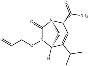 (1R,2S,5R)-4-(1-Methylethyl)-7-oxo-6-(2-
propen-1-yloxy)-1,6-diazabicyclo[3.2.1]oct-3-
ene-2-carboxamide Structure